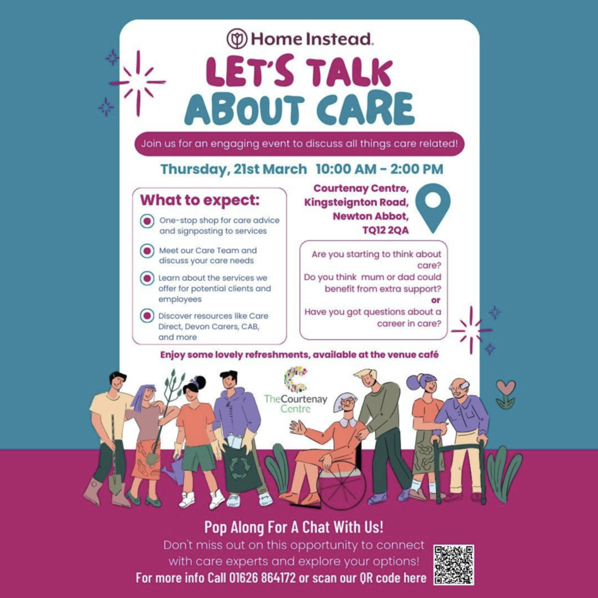 Let's Talk About Care event poster