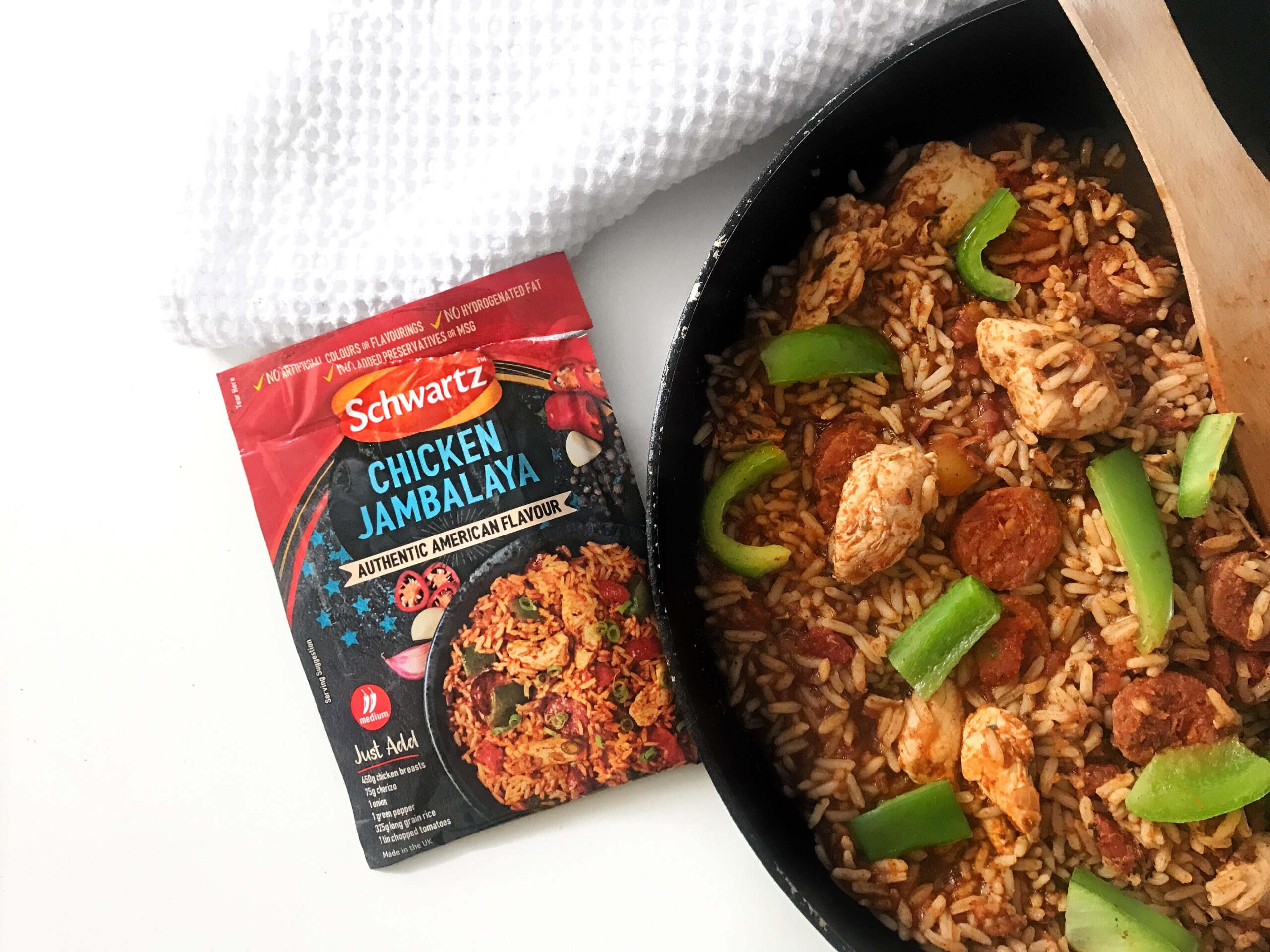 Sponsored Schwartz chicken jambalaya recipe content
